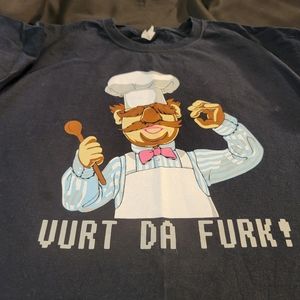 Graphic Tee Shirt "Vurt Da Furk" size L